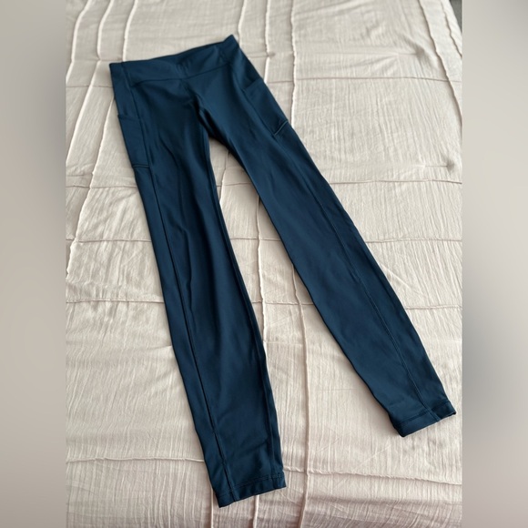 Lululemon Speed Up High-Rise 28″ 5-Pocket Running Tights – Blue Size 6 - Picture 2 of 4